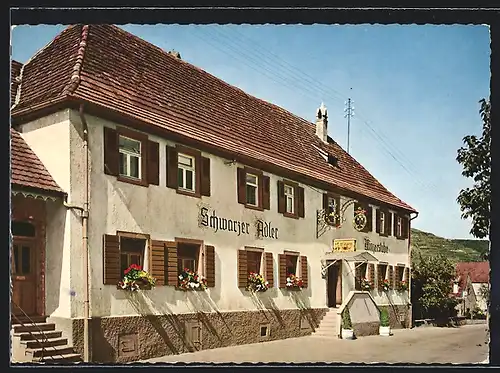 AK Oberbergen am Kaiserstuhl, Gasthaus-Winzer-Stube Schwarzer Adler