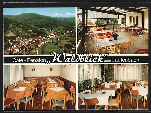 AK Lautenbach /Schwarzwald, Cafe-Restaurant-Pension Waldblick, Bes. Familie Käshammer