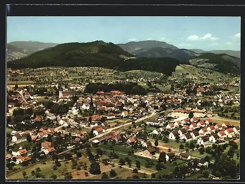 AK Zell am Harmersbach /Schwarzwald, Gesamtansicht aus der Vogelschau