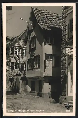 AK Lindau / Bodensee, Hotel Lindauer Hof und Gasthaus zum lieben Augustin