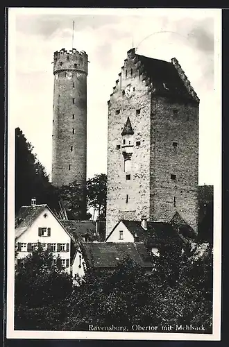 AK Ravensburg, Obertor mit Mehlsack