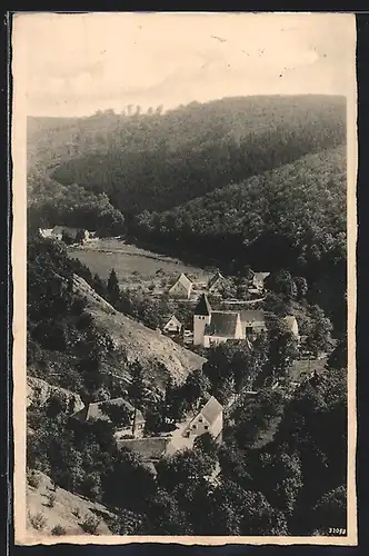 AK Lautern b. Herrlingen, Dorf aus der Vogelschau