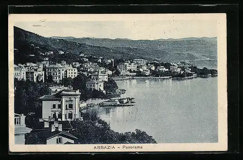 AK Abbazia, Panorama am Wasser