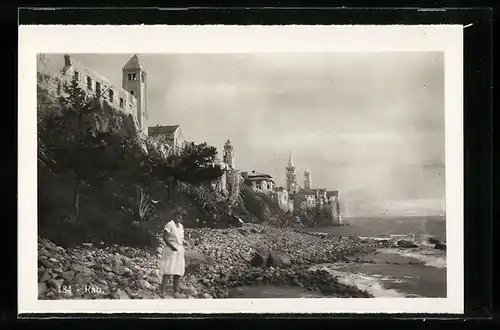 AK Rab, Ortspartie am Strand