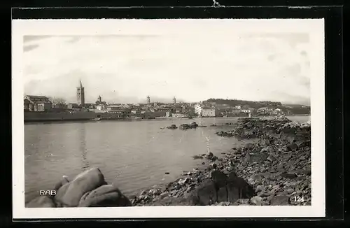 AK Rab, Ortsansicht vom Wasser aus