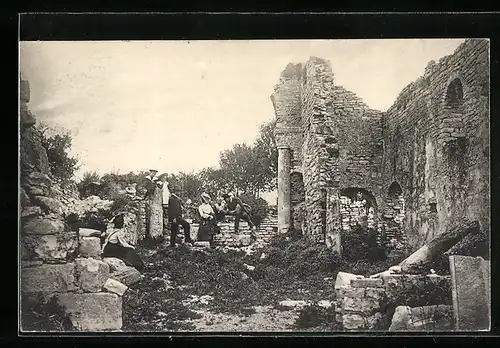 AK Brioni, Basilika Santa Madonna vor ihrer Bloslegung