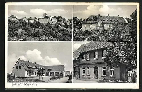 AK Dringenberg, Pension Schönblick, Schule & Burg