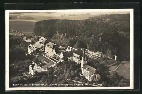 AK Leutkirch, Kloster und Institut Bonlanden vom Flugzeug aus gesehen