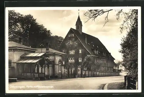 AK Göppingen, Partie mit Sauerbrunnen