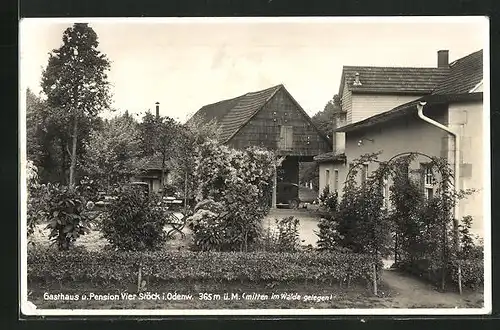AK Reichelsheim, Gasthaus u. Pension Vier Stöck