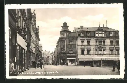 AK Crimmitschau i. Sa., Untere Silberstrasse