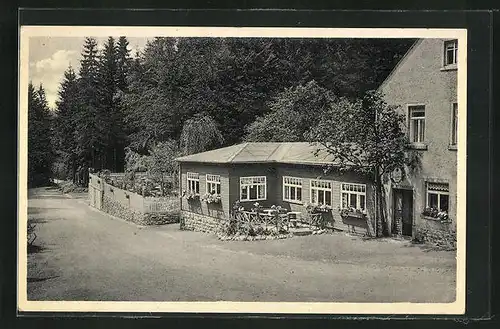 AK Grossrückerswalde (Erzgeb.), Gasthaus Schindelbachmühle