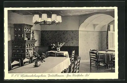 AK Beddelhausen, NPV Müttererholungsheim, Gau Westfalen süd, Speisezimmer