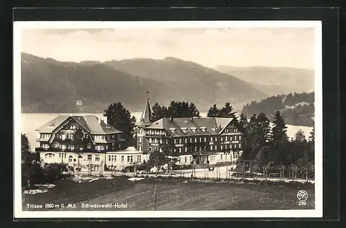 AK Titisee, Blick zum Schwarzwald-Hotel