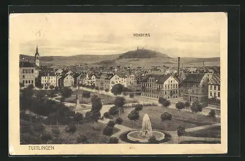 AK Tuttlingen, Panorama mit Honberg