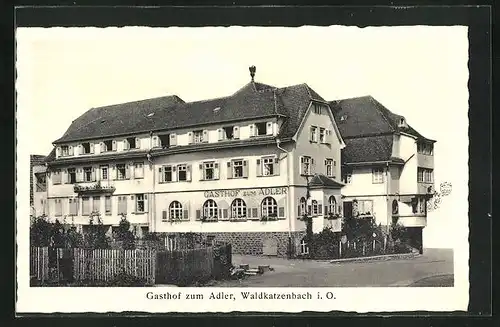 AK Waldkatzenbach i. O., Gasthof zum Adler