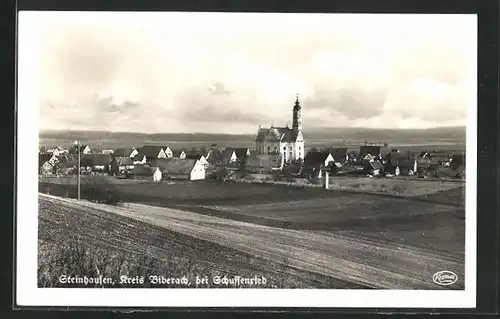 AK Steinhausen, Ortsansicht mit Kirche