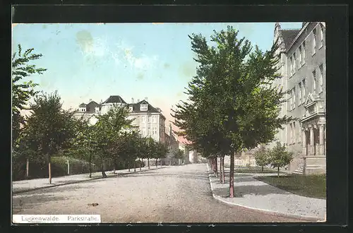 AK Luckenwalde, Blick in die Parkstrasse