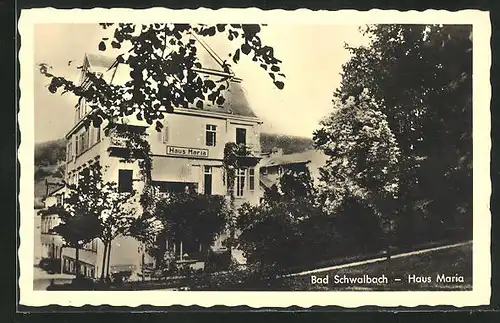 AK Bad Schwalbach, Hotel Haus Maria