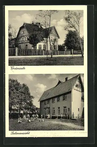 AK Hambühren, Landheim Sophienschule, Vorder- und Seitenansicht