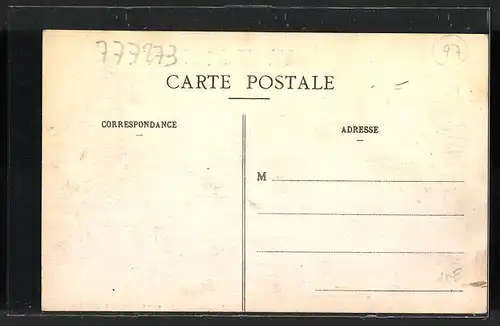 AK Sainte-Mesme, Ecole, 13. d`Artillerie, 2. Cie Rèserve gènèrale des Poids Lourds -Les Cuisines