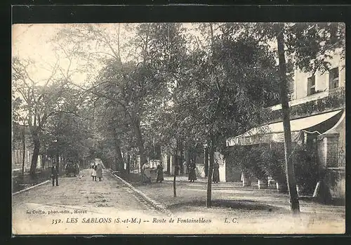 AK Les Sablons, Route de Fontainebleau