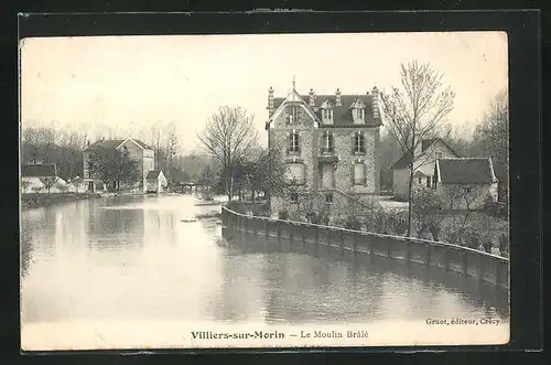AK Villiers-sur-Morin, Le Moulin Brûlé
