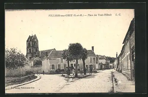 AK Villiers-sous-Grez, Place des Trois-Tilleuls