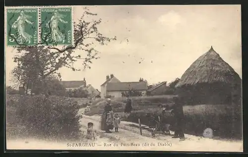 AK St-Fargeau, Rue du Puit-Beau, Strassenpartie