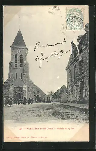 AK Villiers St-Georges, Mairie et Eglise