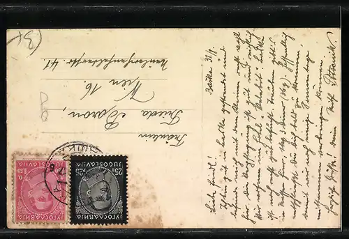 AK Baska, Militärkapelle auf der Strandpromenade