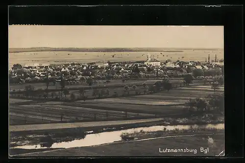 AK Lutzmannsburg, Ortsansicht mit Kirche