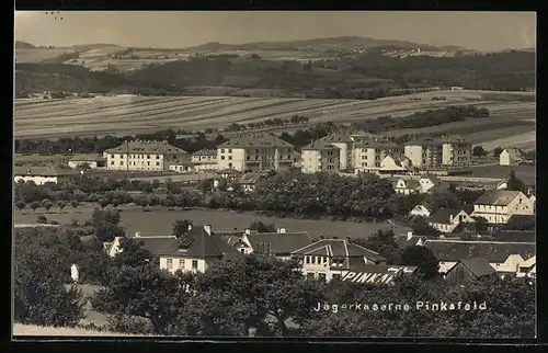 AK Pinkafeld, Jägerkaserne aus der Vogelschau