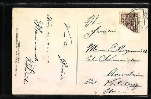 AK Mogersdorf, Strassenpartie zur Kirche