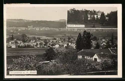 AK Neumarkt a. d. Raab, Ortsansicht mit Schloss Batthjany