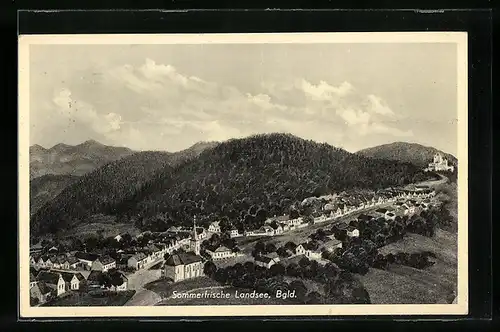 AK Landsee, Ortsansicht mit Kirche