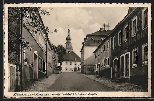 AK Stadtsteinach /Frankenwald, Einblick in die Strasse