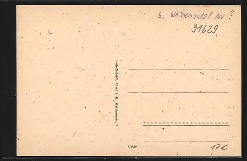 AK Wernsbach /Mfr., B. D. M. Heim, Strassenpartie, Totalansicht