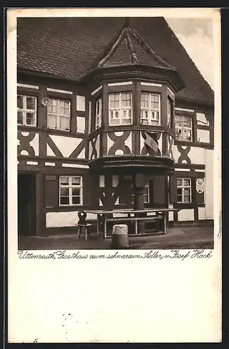 AK Uttenreuth, Gasthaus zum schwarzen Adler von Josef Hack