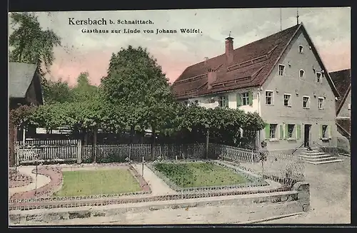 AK Kersbach b. Schnaittach, Gasthaus zur Linde von Johann Wölfel