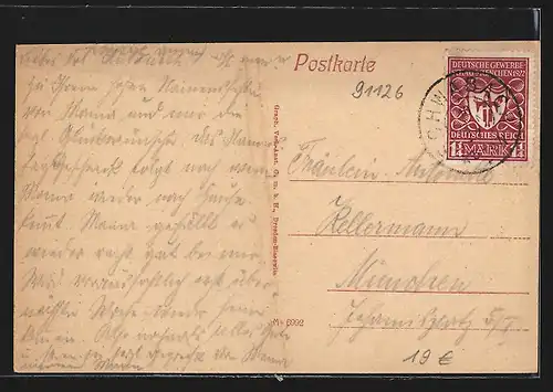 AK Schwabach, Partie in der Bahnhofstrasse