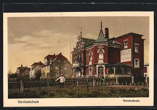 AK Kirchenlaibach, Müller`sche Dampfbäckerei Bahnhofstrasse