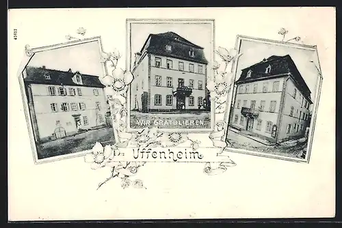 AK Uffenheim, Gebäudeansichten, Glückwunsch