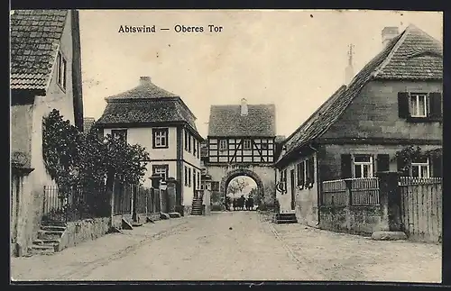 AK Abtswind, Oberes Tor mit Strassenpartie