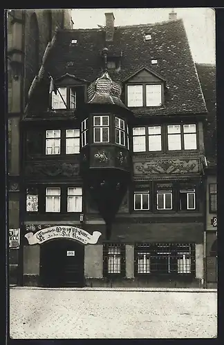 Foto-AK Würzburg, Gasthaus Drei Kronen, Zeller Strasse 5
