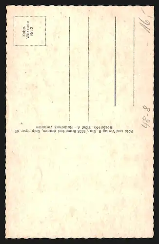 AK Frau tanzt auf dem Leierkasten eines Schein-Blinden