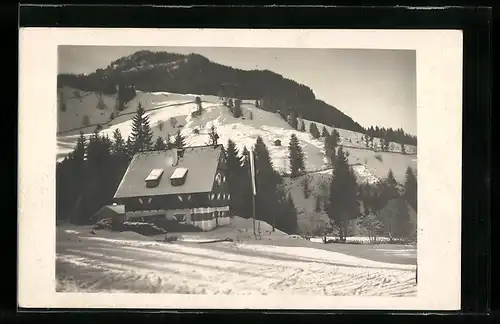 AK Saalbach, Gasthof Akademiker Schihütte