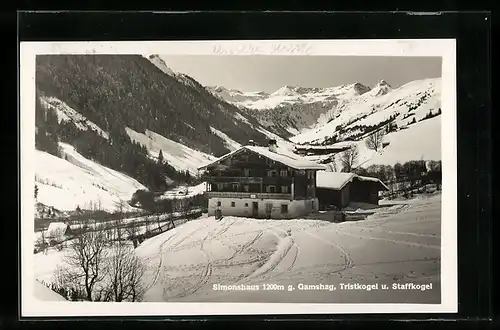 AK Saalbach, Simonshaus gegen Gamshag, Tristkogel und Staffkogel