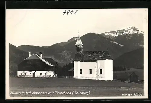 AK Mühlrain bei Abtenau, Kirche gegen Trattberg