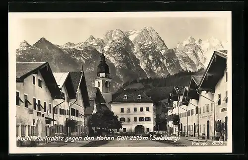 AK Kuchl, Marktplatz gegen den Hohen Göll